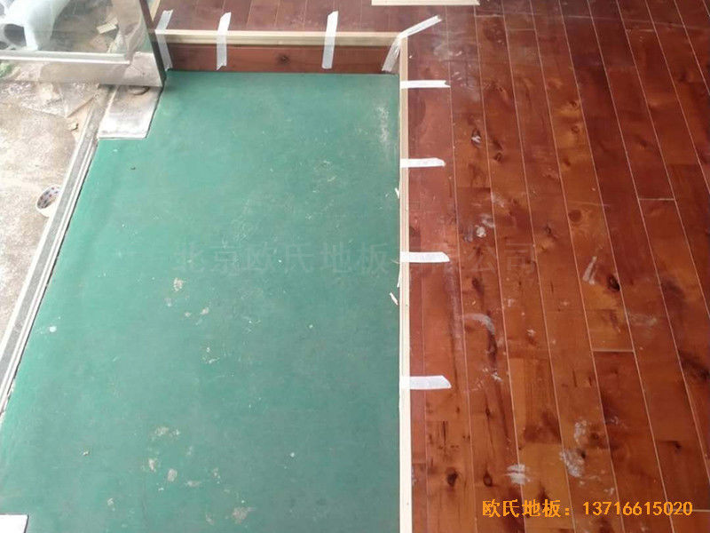 四川南充順慶區(qū)消防隊運動館體育地板鋪裝案例3