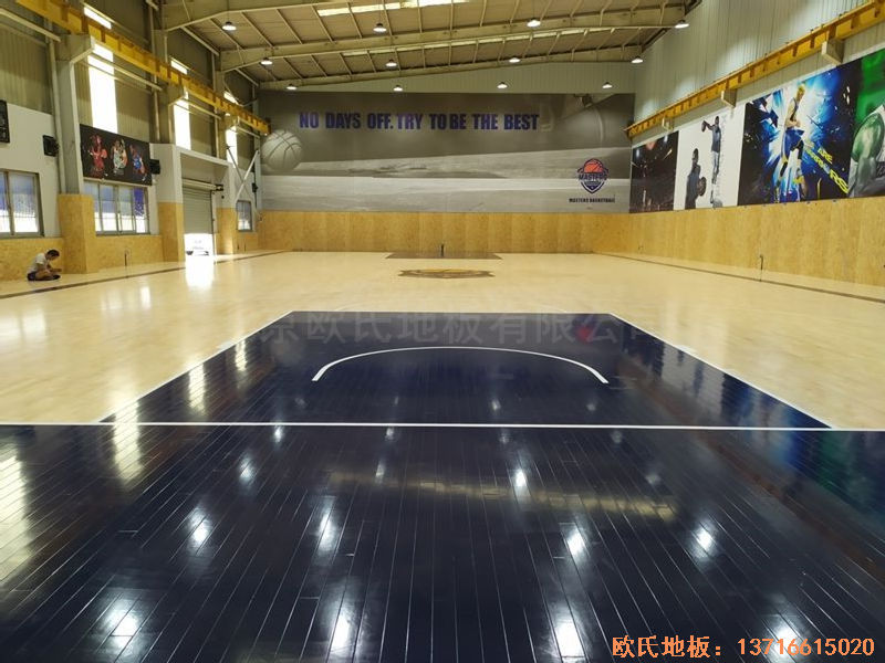 江蘇昆山市博瑞祥汽車一站服務運動地板施工案例